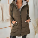 Doudoune Avec Capuche Et Poches Zippées Pour Femmes | Idéale Pour La Saison Hivernale