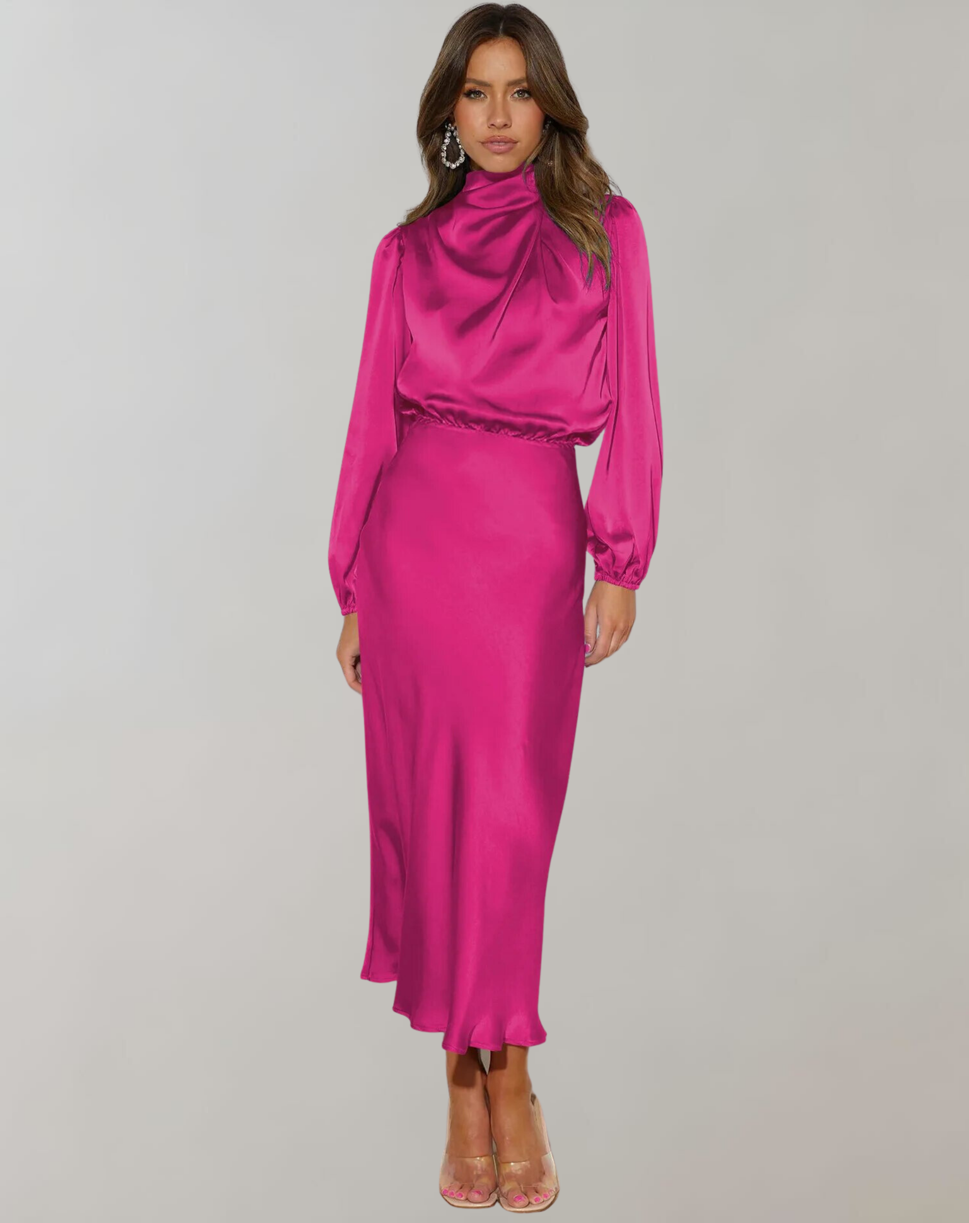 Robe Longue À Manches Longues Pour Femmes | Idéal Pour Occasions Formelles