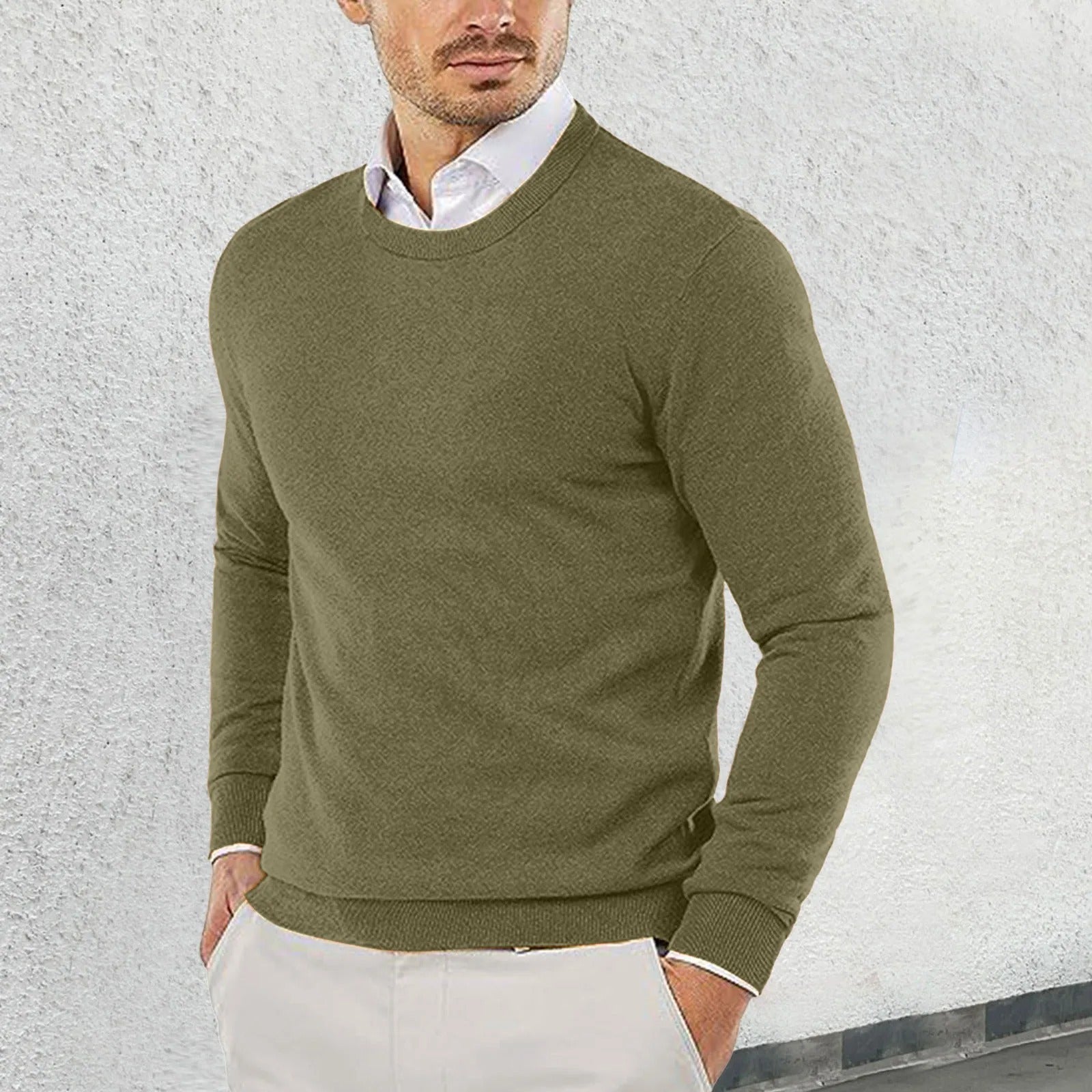 Pull À Col Rond Avec Coupe Ajustée Pour Adultes | Idéal Pour Toutes Saisons