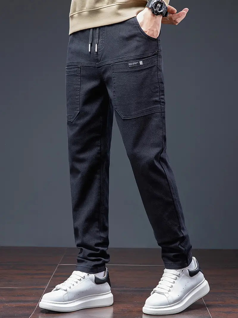 Pantalon De Jogging Avec Taille À Cordon Pour Homme | Idéal Pour Usage Quotidien Et Activités