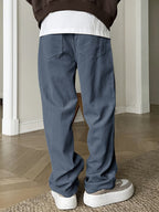 Pantalon À Jambe Droite Avec Taille À Cordon Pour Homme | Idéal Pour Le Quotidien