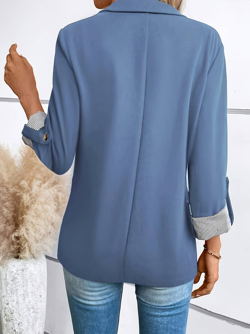 Blazer Structuré À Double Boutonnage Pour Femmes | Idéal Pour Travail Et Usage Quotidien