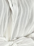 Blouse à Manches Longues avec Détails en Dentelle Verticale pour Femmes | Idéal pour le Bureau et les Occasions Quotidiennes
