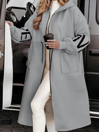 Manteau-Cardigan Long à Capuche pour Femmes | Idéal pour les Sorties Quotidiennes et les Soirées Décontractées