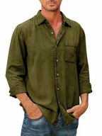 Chemise En Denim À Manches Longues Pour Homme | Idéal Pour Usage Quotidien