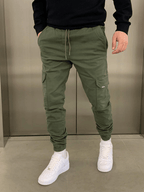 Pantalon Cargo Jogger avec Taille Élastique et Poches Multiples pour Homme | Idéal pour un Usage Quotidien