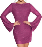 Robe Courte à Manches Longues pour Femme | Idéale pour les Soirées et Événements Festifs