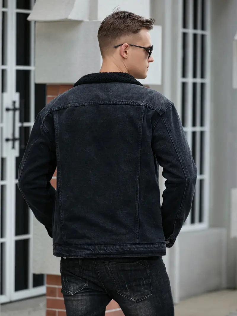 Veste En Jean À Coupe Classique Pour Hommes | Idéale Pour Usage Quotidien