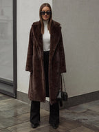 Manteau Long avec Ceinture pour Femmes | Idéal pour La Saison Hivernale
