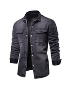 Chemise En Denim À Manches Longues Pour Homme | Idéale Pour Usage Quotidien