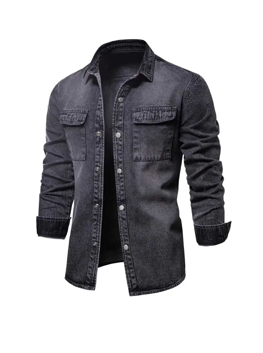 Chemise En Denim À Manches Longues Pour Homme | Idéale Pour Usage Quotidien