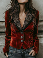 Blazer Avec Motif Léopard Pour Femmes | Idéal Pour L’Automne Et Événements