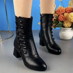 Bottes Hautes pour Femmes avec Design Structuré | Idéal pour Hiver et Usage Quotidien