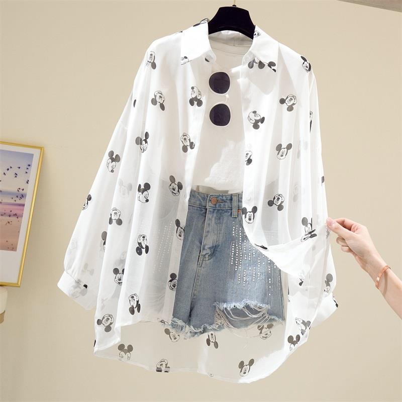 Blouse à Manches Longues avec Imprimé sur le Devant pour Femme | Idéale pour le Printemps et l’Été