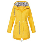 Parka Imperméable avec Capuche pour Femme | Idéale pour les Jours de Pluie