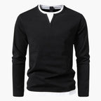 Chemise À Manches Longues Avec Détail Superposé Pour Homme | Idéal Pour Usage Quotidien