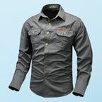 Chemise à Manches Longues avec Poches Poitrine pour Homme | Idéal pour Usage Quotidien et Activités