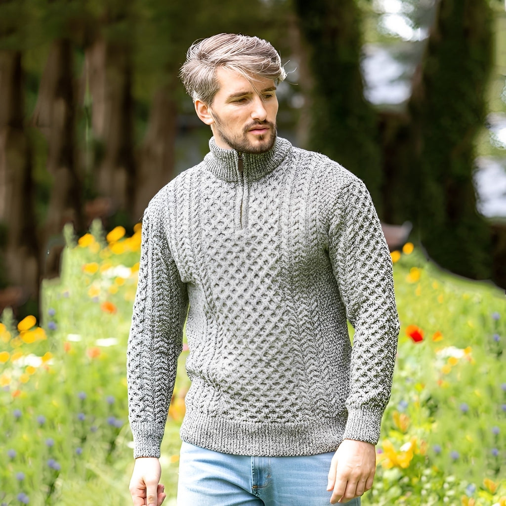 Pull À Demi-Zip Avec Coupe Ample Pour Hommes | Idéal Pour Les Tenues Décontractées