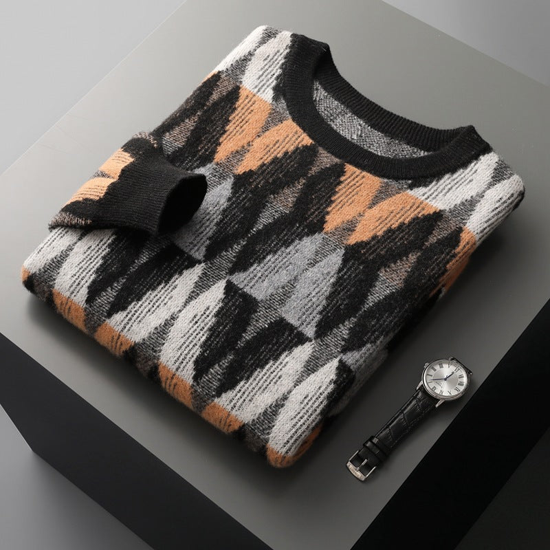 Pull Avec Motif Géométrique Pour Hommes | Idéal Pour Le Quotidien