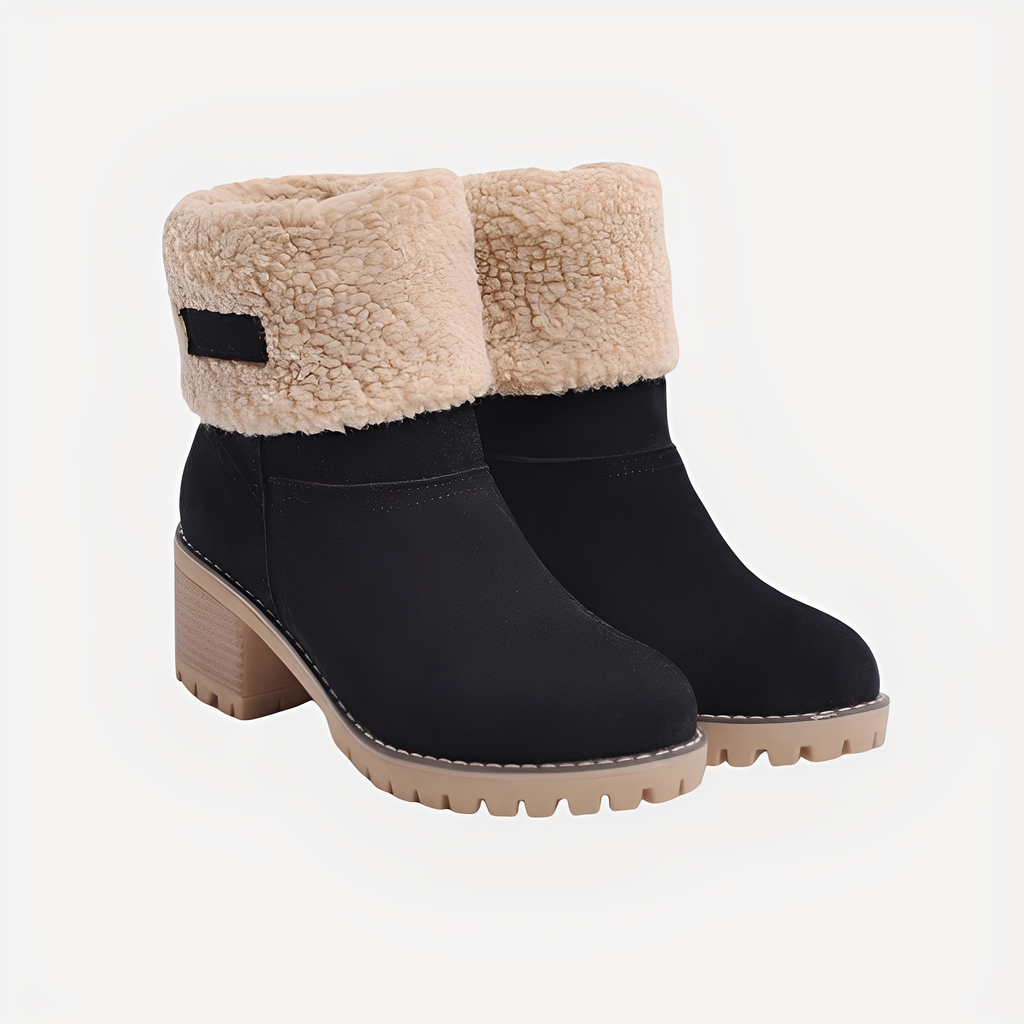 Bottes D’hiver Avec Talon Et Semelle Antidérapante Pour Femmes | Idéales Pour L’hiver