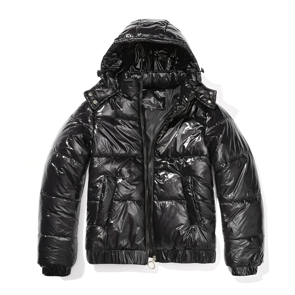 Veste Brillante avec Capuche pour Femme | Idéale pour l’Hiver et le Quotidien