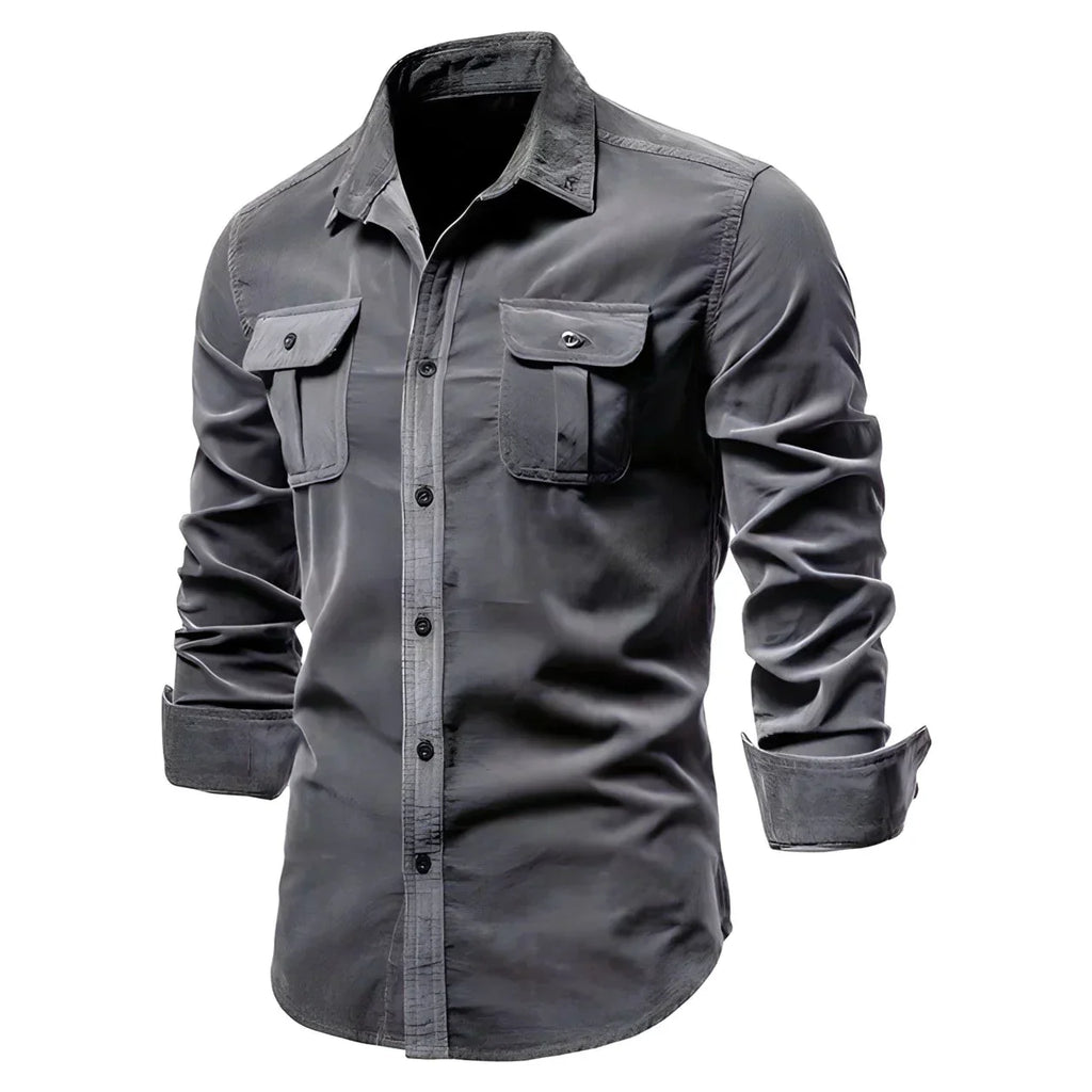 Chemise Slim Fit À Manches Longues Pour Homme | Idéal Pour Usage Quotidien