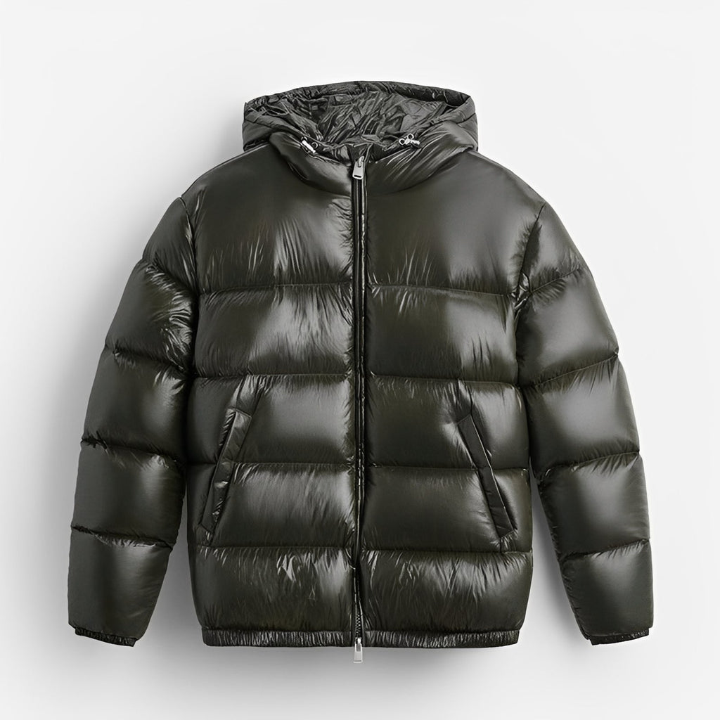 Doudoune Avec Capuche Intégrée Et Coupe Droite Pour Hommes | Idéale Pour La Saison Froide
