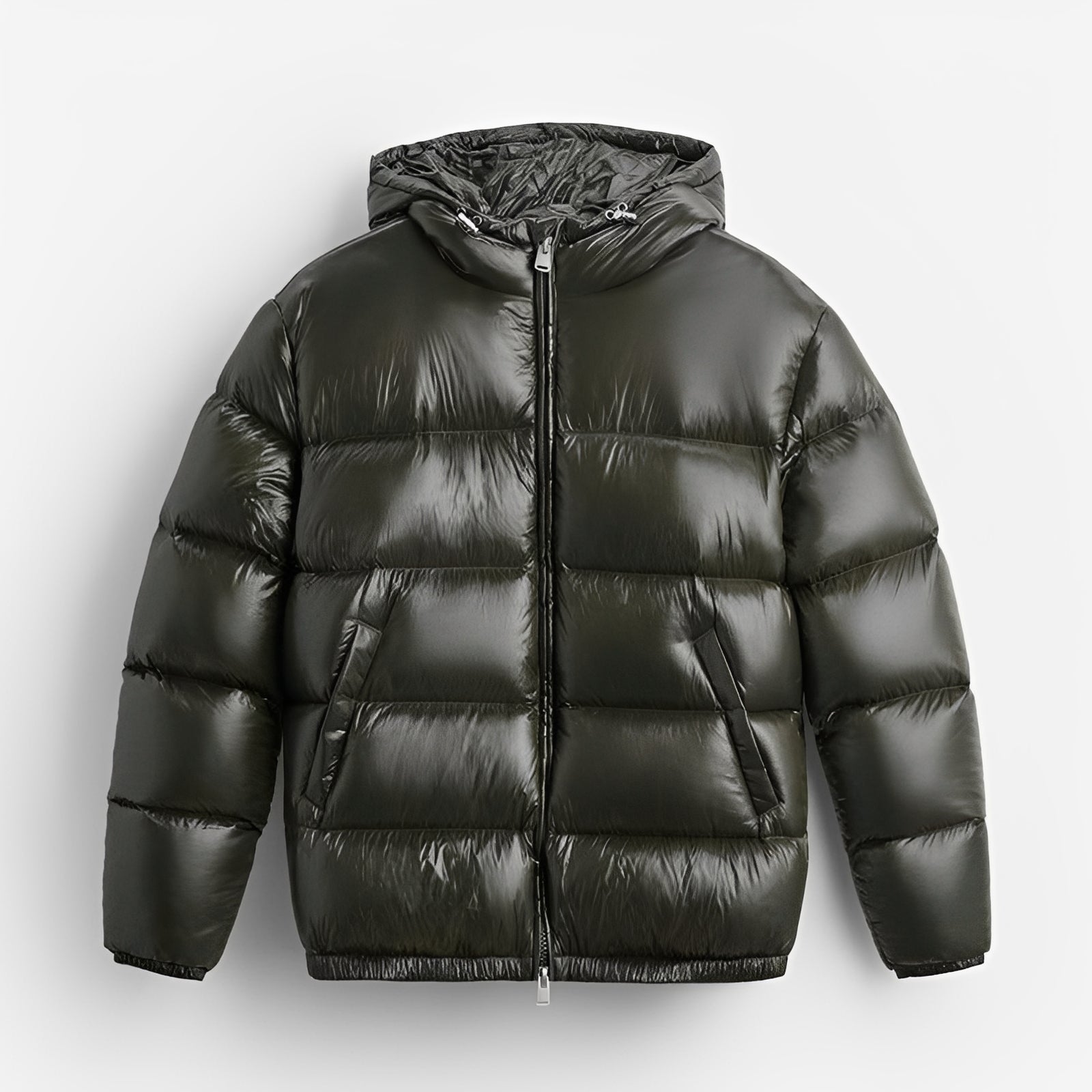 Doudoune Avec Capuche Intégrée Et Coupe Droite Pour Hommes | Idéale Pour La Saison Froide