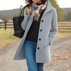 Manteau Long à Coupe Classique pour Femme | Idéal pour la Saison Froide et les Sorties Quotidiennes