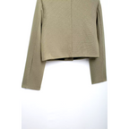 Blazer Court Beige Avec Boutons Dorés Pour Femme | Idéal Pour Mi-Saison