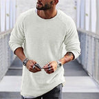 Pull Tricoté à Manches Longues avec Structure Classique pour Hommes | Idéal pour la Mi-Saison