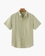 Chemise À Manches Courtes Avec Coupe Droite Pour Hommes | Idéale Pour La Saison Chaude Et Les Usages Quotidiens