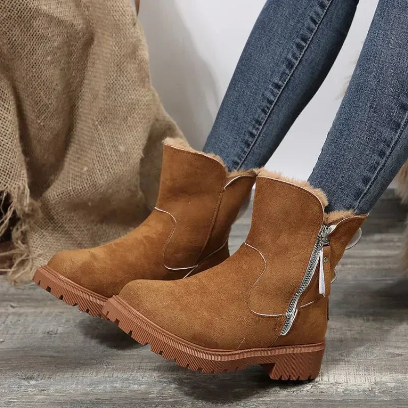 Bottes D’hiver Fermées Pour Femme À Enfilage Facile | Idéales Pour La Saison Froide