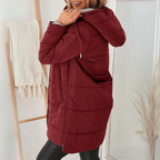 Doudoune Avec Capuche Et Poches Zippées Pour Femmes | Idéale Pour La Saison Hivernale