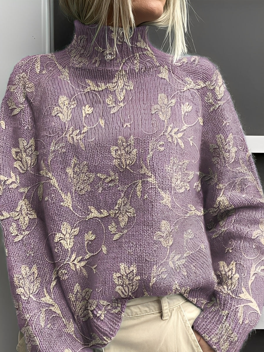 Pull À Col Roulé Avec Coupe Classique Pour Femme | Idéal Pour La Saison Fraîche