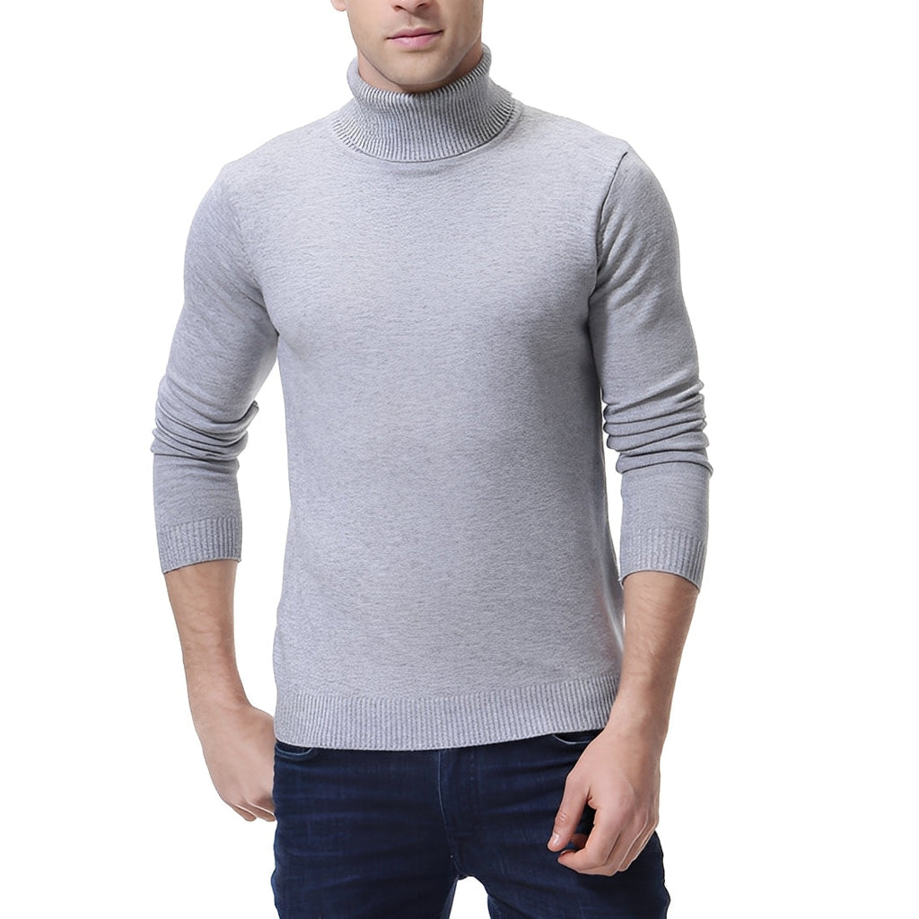 Pull À Col Roulé Avec Coupe Ajustée Pour Hommes | Idéal Pour Les Journées Fraîches