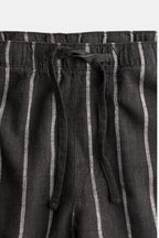 Pantalon De Détente À Taille Élastique Avec Motif Rayé pour Hommes | Idéal pour Un Usage Quotidien