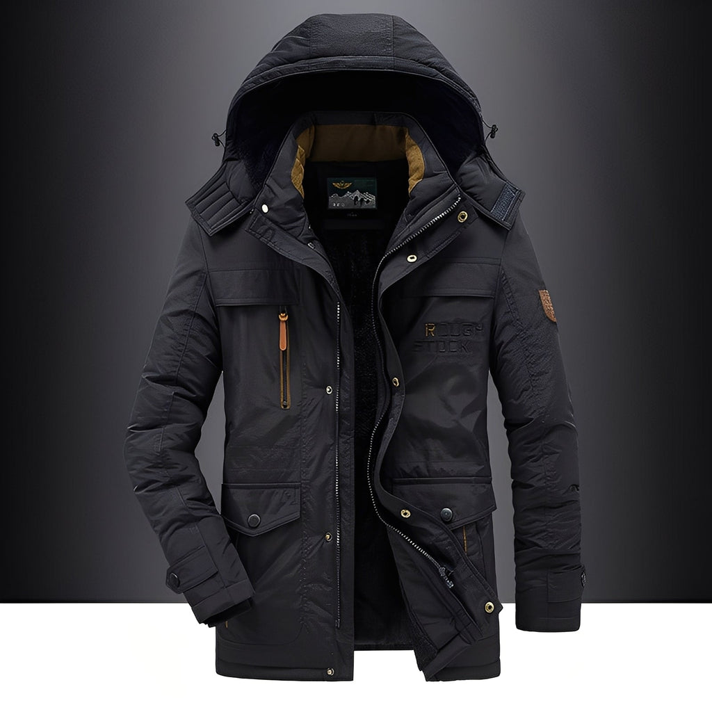 Veste d’Hiver avec Capuche et Fermeture Zippée pour Homme | Idéale pour Usage Quotidien
