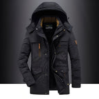 Veste d’Hiver avec Capuche et Fermeture Zippée pour Homme | Idéale pour Usage Quotidien