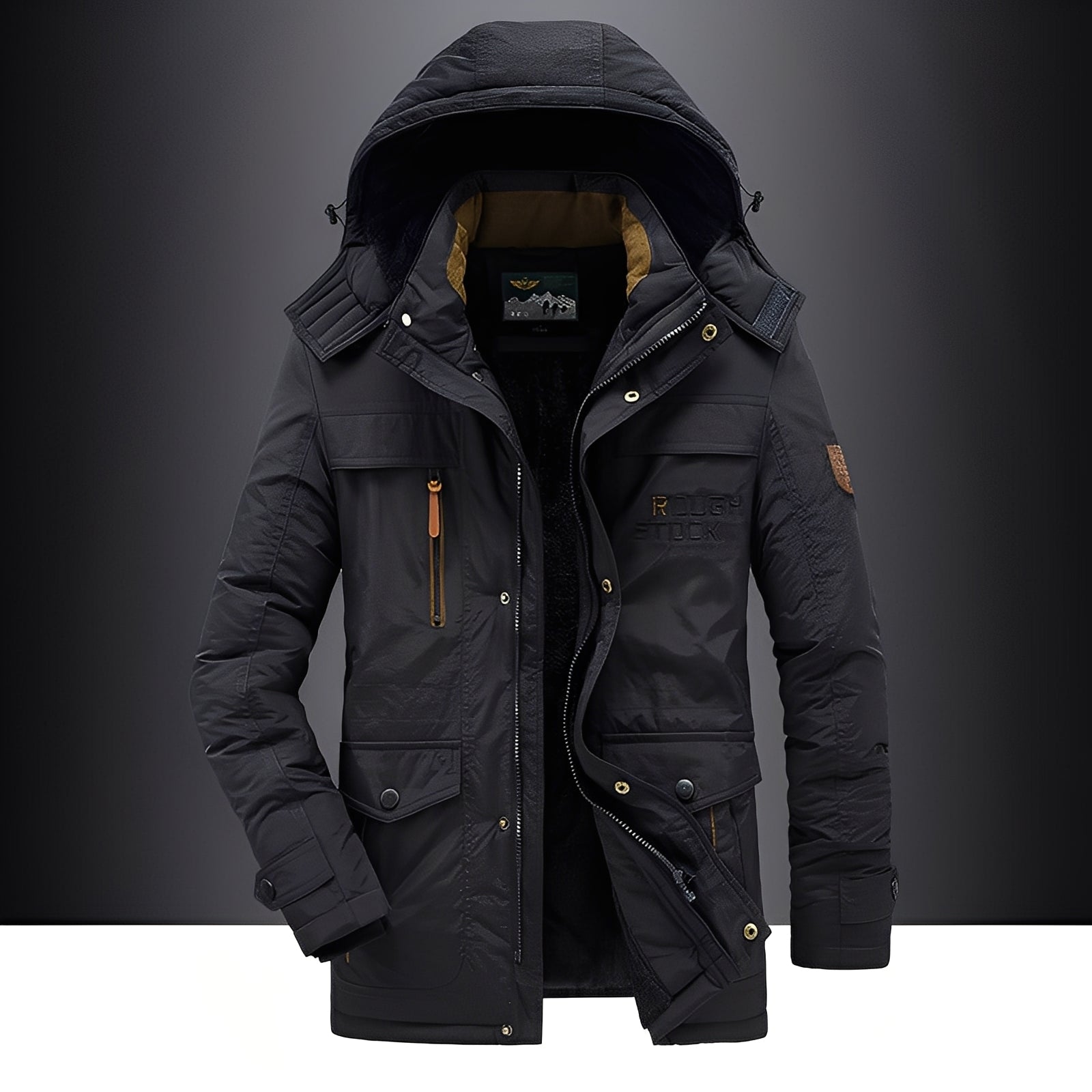 Veste d’Hiver avec Capuche et Fermeture Zippée pour Homme | Idéale pour Usage Quotidien