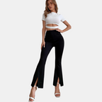 Pantalon Évasé à Taille Haute pour Femme | Idéal pour un Usage Quotidien