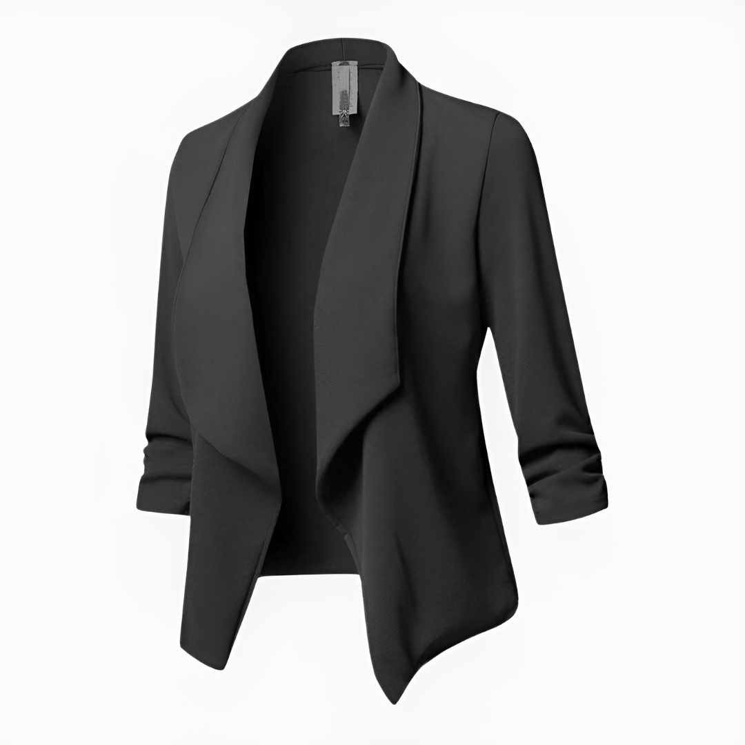 Blazer À Manches Longues Avec Silhouette Structurée Pour Femme | Idéal Pour Occasions Formelles