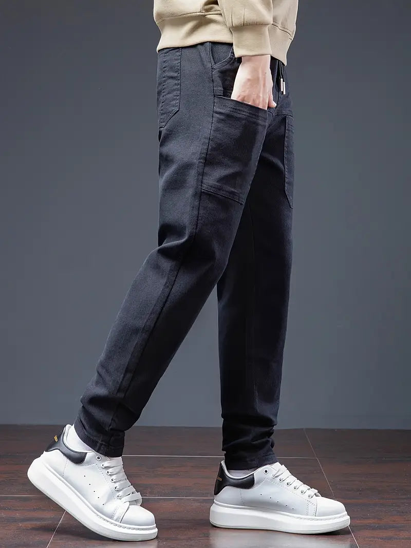 Pantalon De Jogging Avec Taille À Cordon Pour Homme | Idéal Pour Usage Quotidien Et Activités