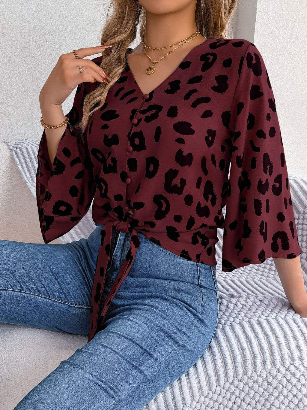 Blouse Avec Imprimé Animalier Pour Femme | Adaptée Aux Occasions Quotidiennes Et Habillées