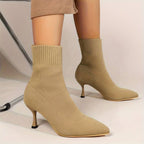 Bottines à Talon Haut et Coupe Ajustée pour Femmes | Idéal pour Usage Quotidien et Occasions