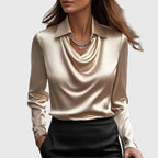 Blouse Fluide Pour Femme Avec Col Plissé | Idéal Pour Un Usage Quotidien