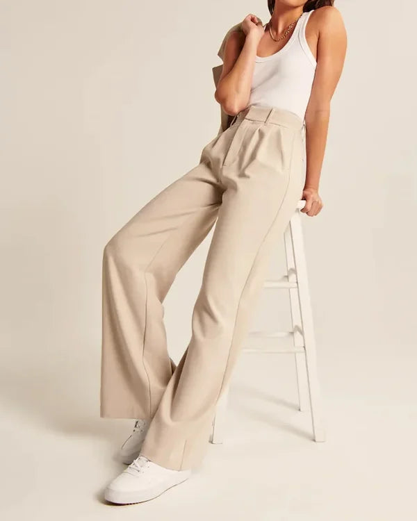 Pantalon Évasé avec Coupe Ajustée pour Femme | Idéal pour le Quotidien et les Sorties