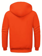 Sweat À Capuche Uni Avec Fermeture Zippée Pour Homme | Idéal Pour Un Usage Quotidien