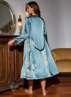 Ensemble Kimono 2 Pièces avec Motifs Floraux pour Femme | Idéal pour La Détente À La Maison