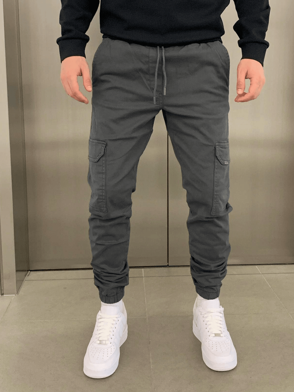 Pantalon Cargo Jogger avec Taille Élastique et Poches Multiples pour Homme | Idéal pour un Usage Quotidien